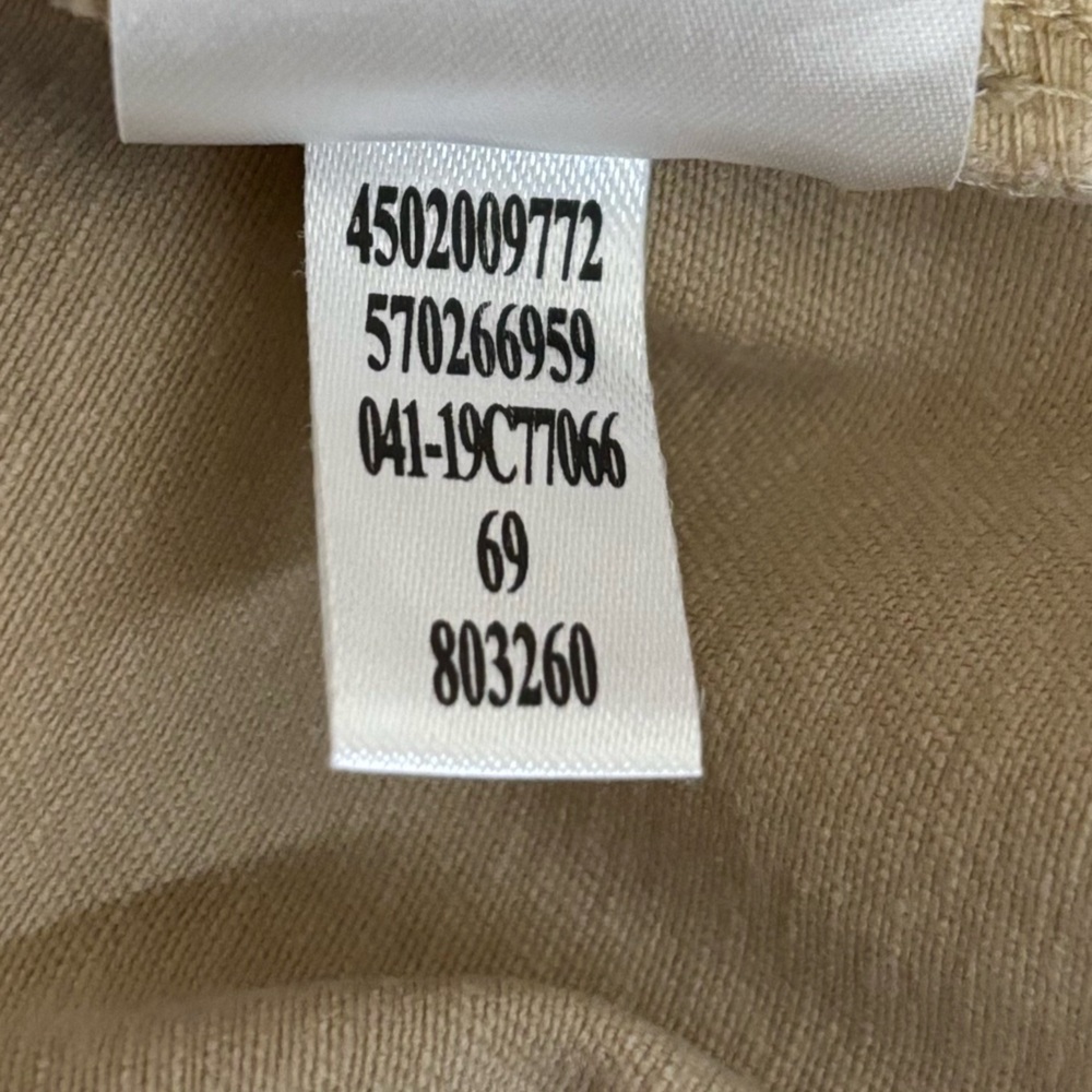Chico's Pants Womens 2R/Lg 12 Khaki Flat Front Stretch Waistband Straight Leg‎ - Picture 12 of 14